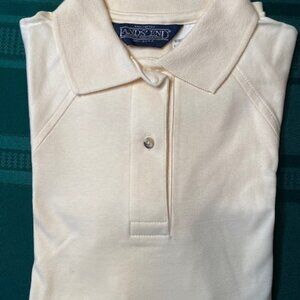 Lands' End Women's Yellow Long-Sleeve polo shirt size S
